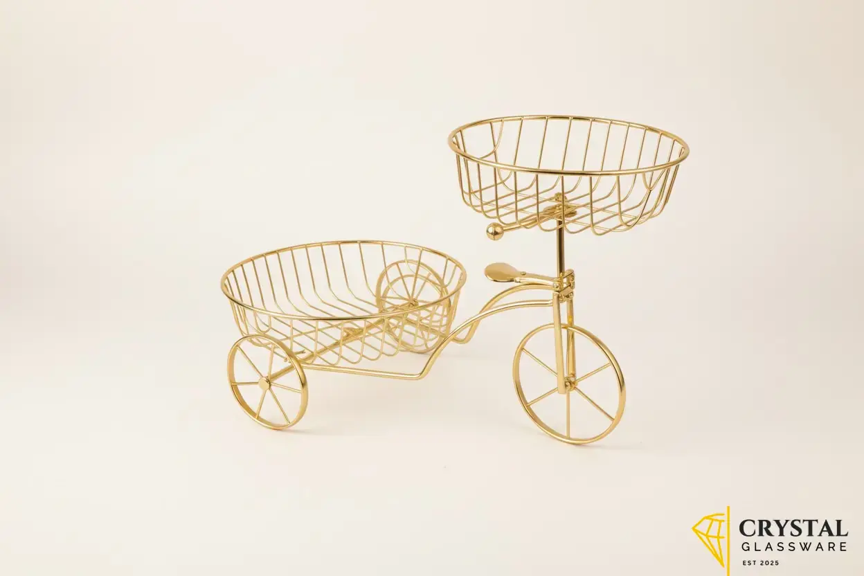 Iron Cycle Fruit Basket — Crystal Glassware Pakistan